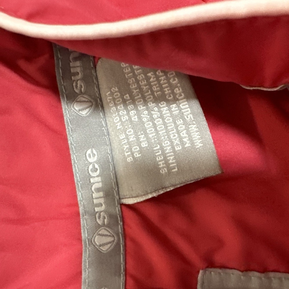 Sunice Weather‎ Pink 1/4 Zip Windbreaker Pullover Women's Sz M Pine Needles Logo - Picture 6 of 9